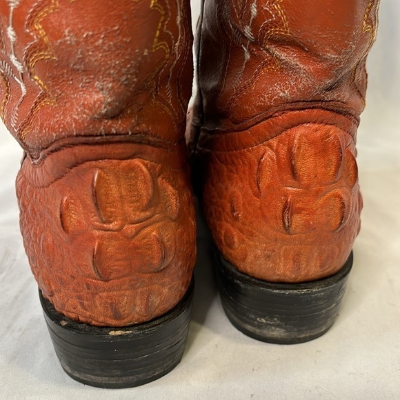Crocodile Boots Men 6.5 Western Brown - Picture 5 of 8